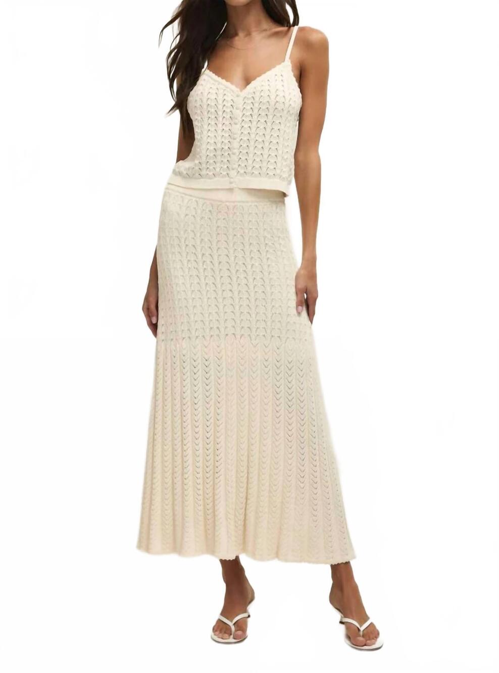 NEW Z SUPPLY lexa sweater skirt in cloud